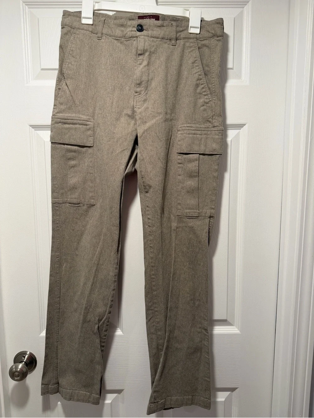 ALESBURY Men’s  Heather Cargo Essential Wash Straight Fit Trouser 32x32
